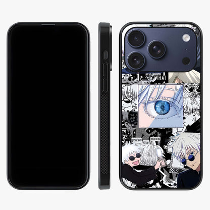 Infinity Sorcerer Chaos Glass Case displayed upright for full design visibility and premium finish.