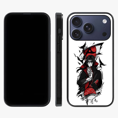 Itachi Sharingan Glass Case displayed upright for full design visibility and premium finish.