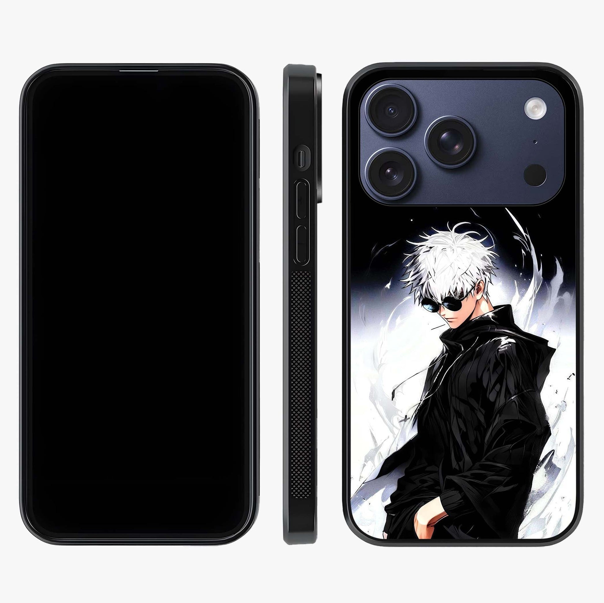 Limitless Shadow King Glass Case displayed upright for full design visibility and premium finish.