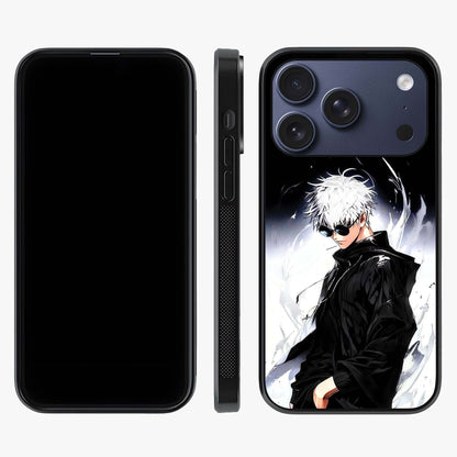 Limitless Shadow King Glass Case displayed upright for full design visibility and premium finish.