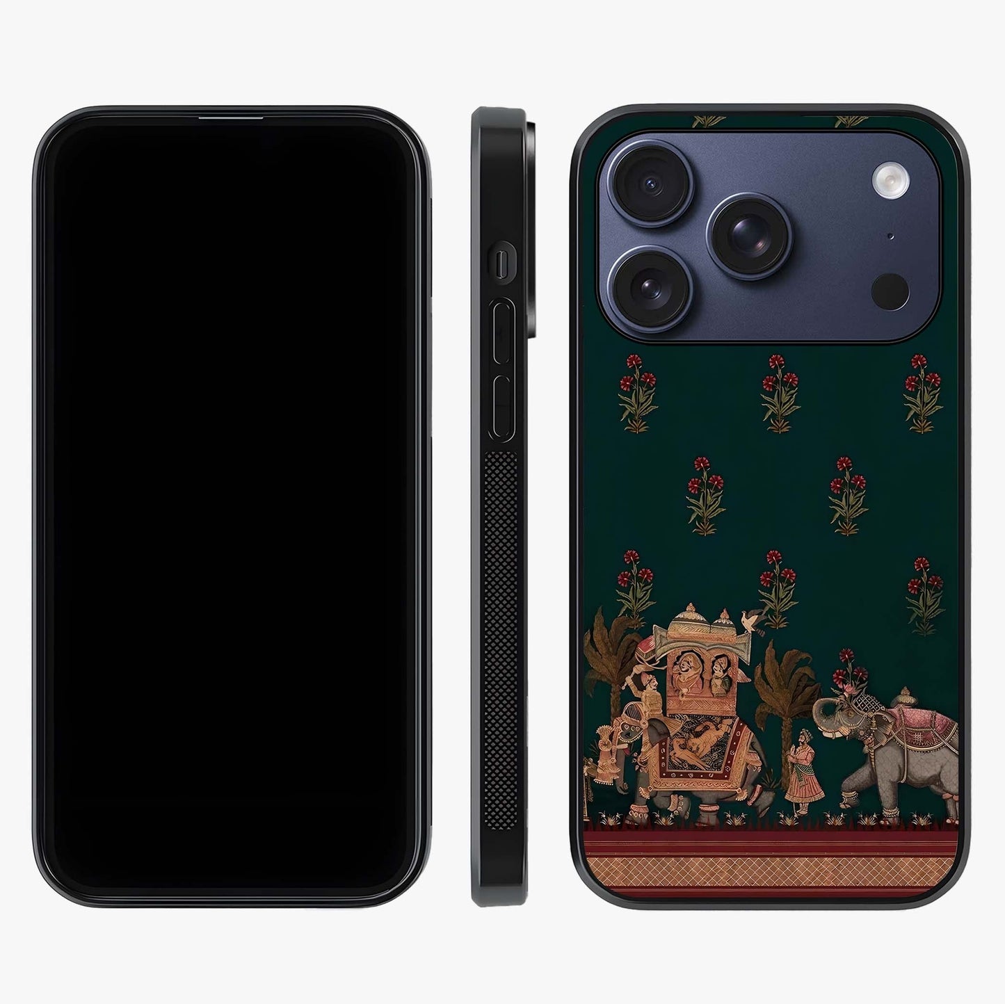 Macmerise Glass Case displayed upright for full design visibility and premium finish.