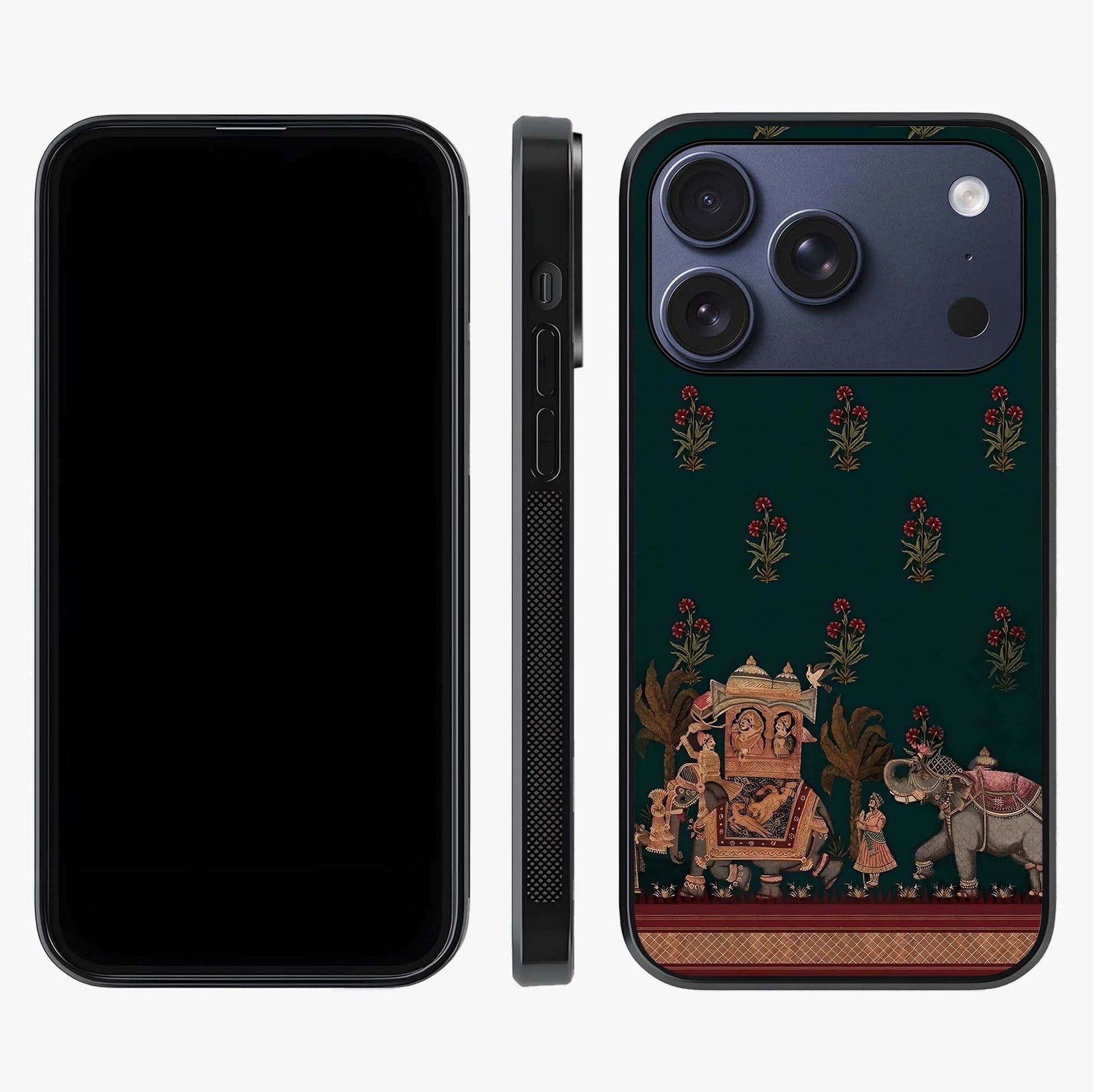 Macmerise Glass Case displayed upright for full design visibility and premium finish.