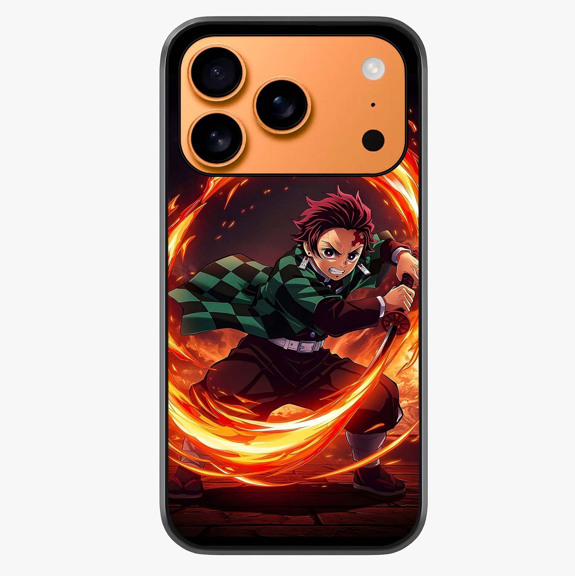 Blazing Sword Resolve Glass Case captured at a warm angle highlighting gloss, texture and premium glass finish.