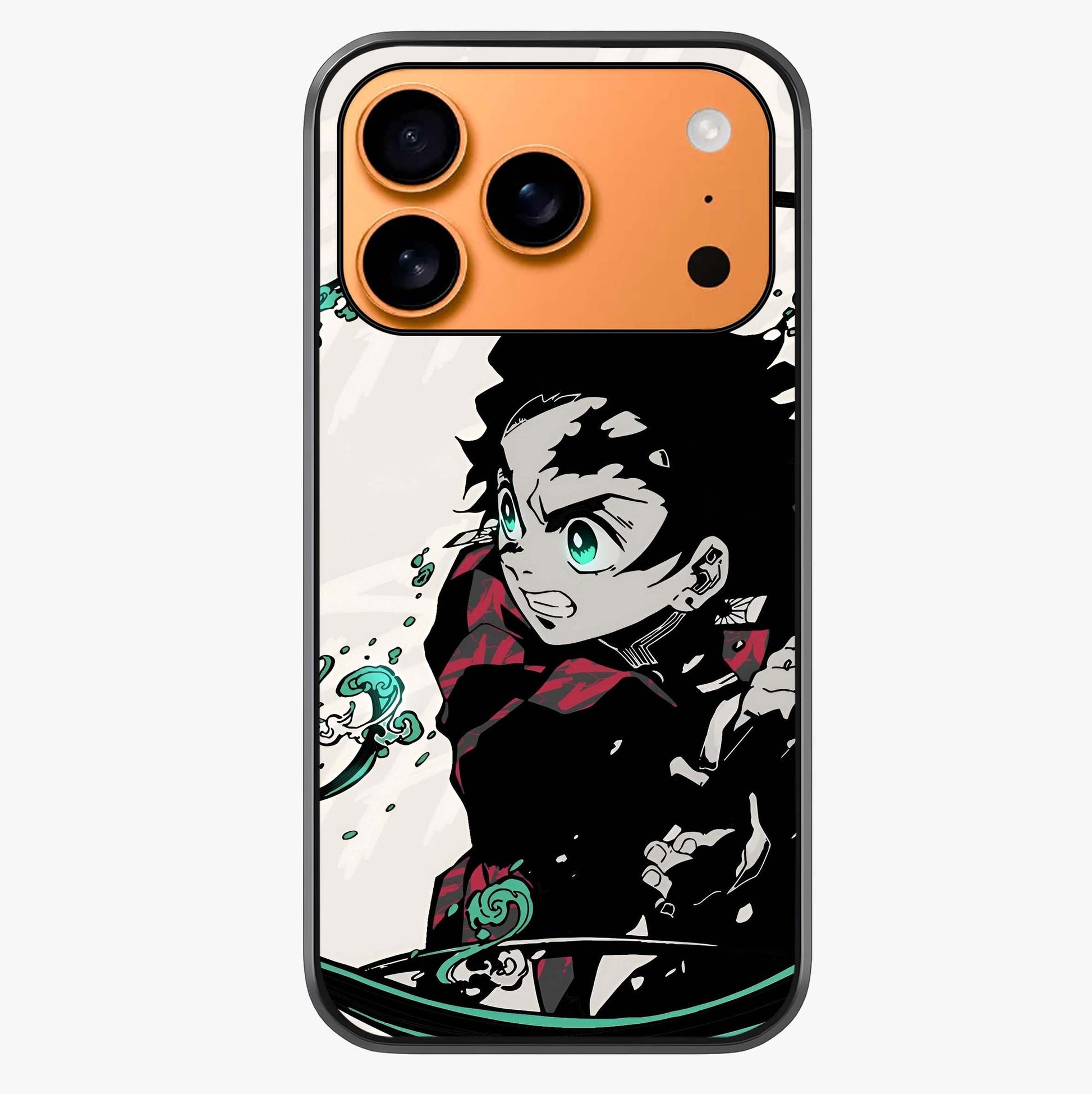 Demon Slayer Glass Case captured at a warm angle highlighting gloss, texture and premium glass finish.
