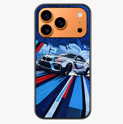 Drift Power Rush Glass Case captured at a warm angle highlighting gloss, texture and premium glass finish.