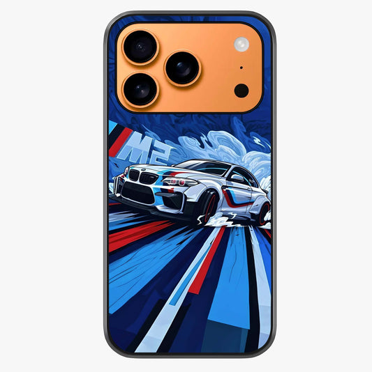 Drift Power Rush Glass Case captured at a warm angle highlighting gloss, texture and premium glass finish.