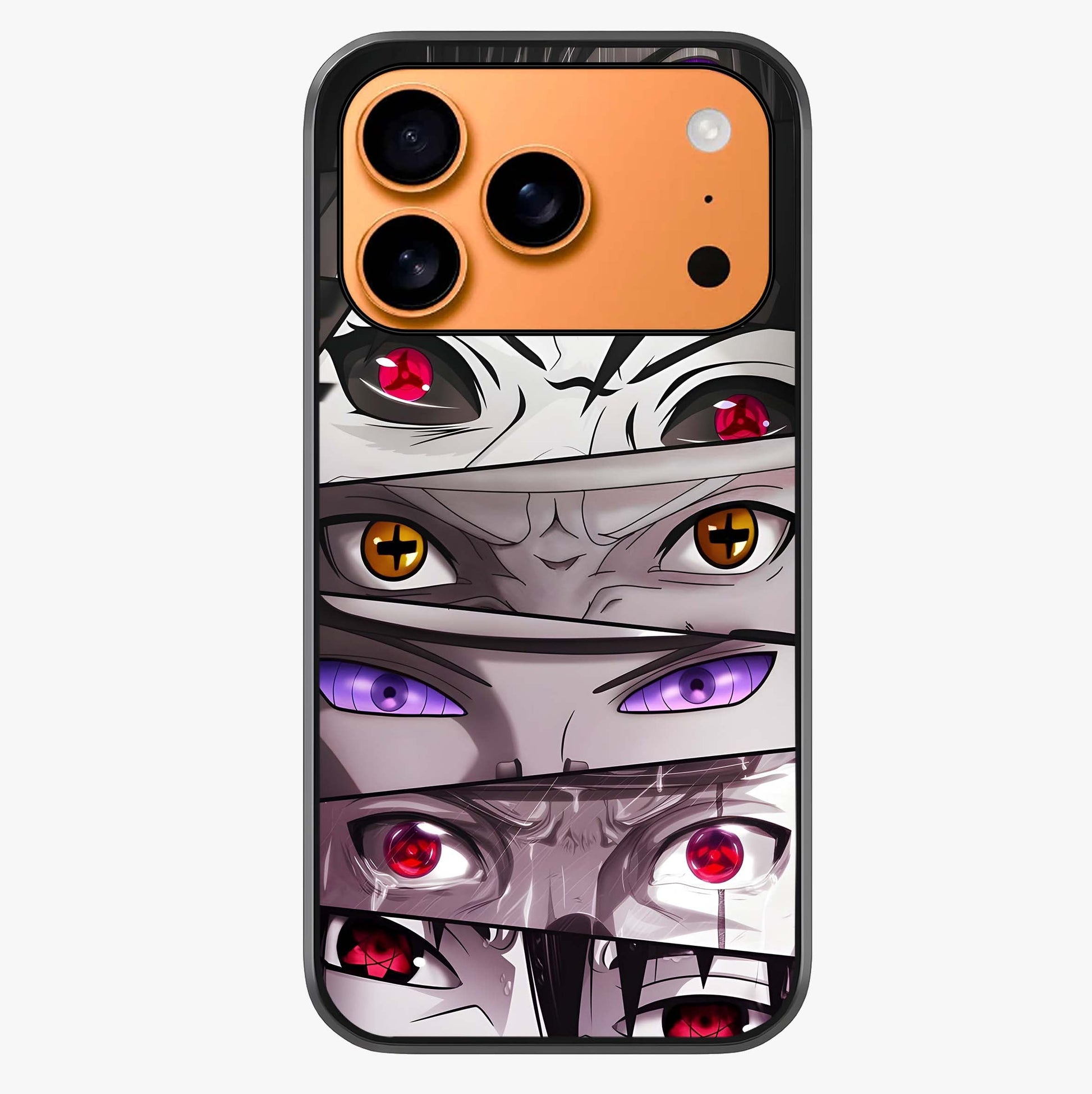 Eyes Of Destiny Glass Case captured at a warm angle highlighting gloss, texture and premium glass finish.