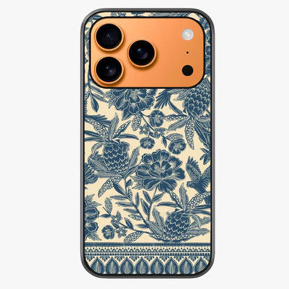 Heirloom Wild Bloom Glass Case captured at a warm angle highlighting gloss, texture and premium glass finish.