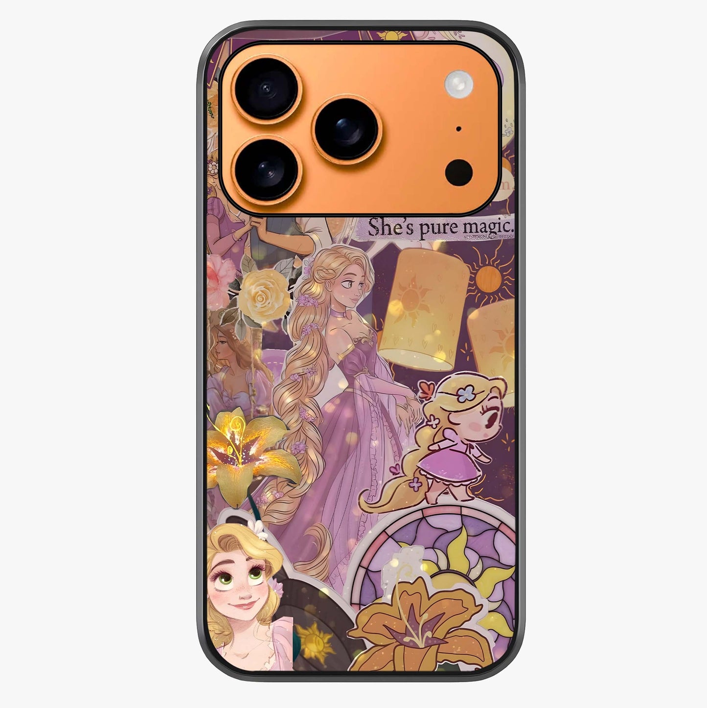 Magical Tangled Dream Glass Case captured at a warm angle highlighting gloss, texture and premium glass finish.