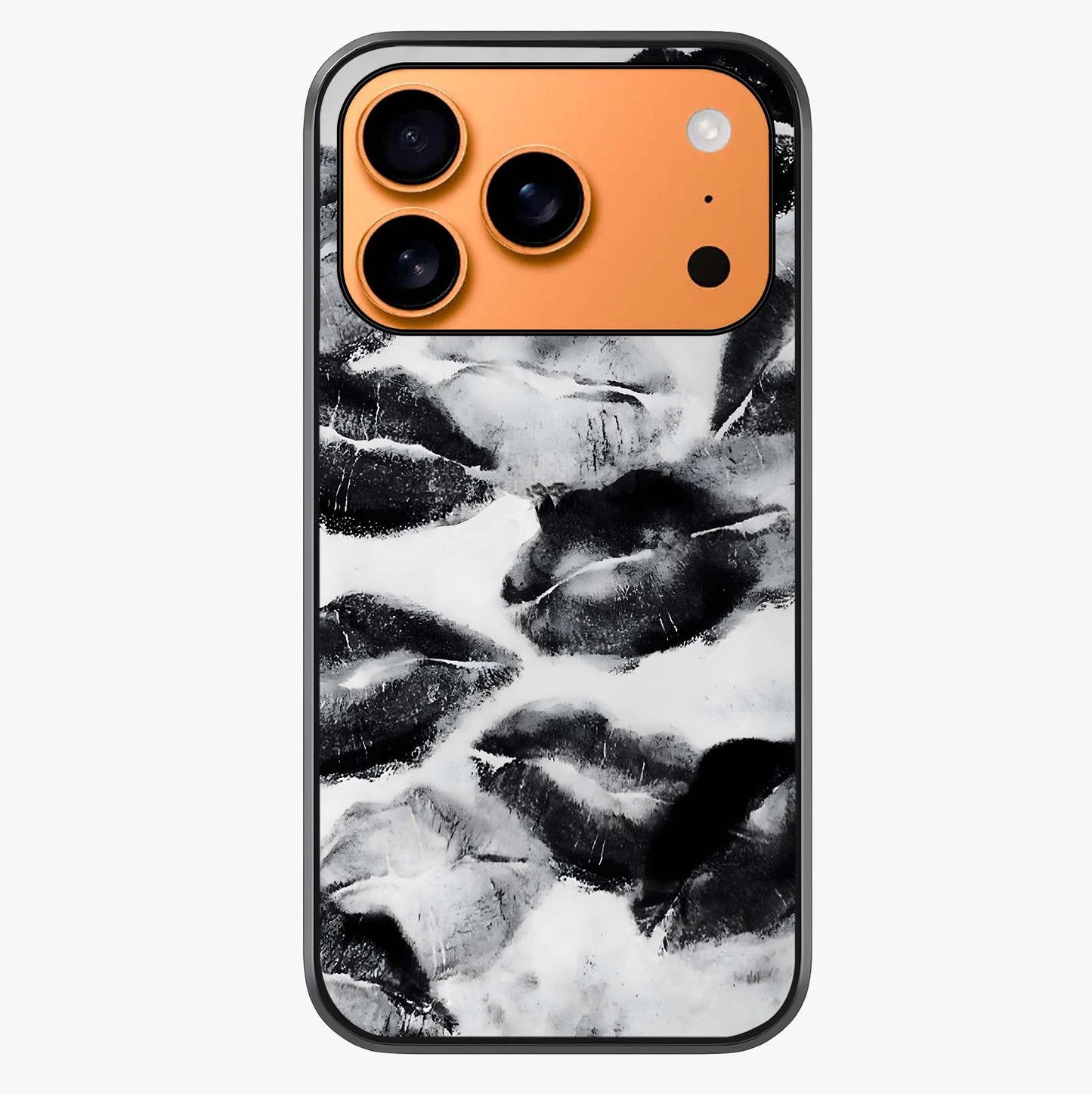 Midnight Kiss Marks Glass Case captured at a warm angle highlighting gloss, texture and premium glass finish.