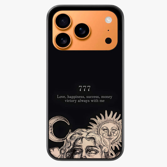 Mystic Victory Aura Glass Case captured at a warm angle highlighting gloss, texture and premium glass finish.