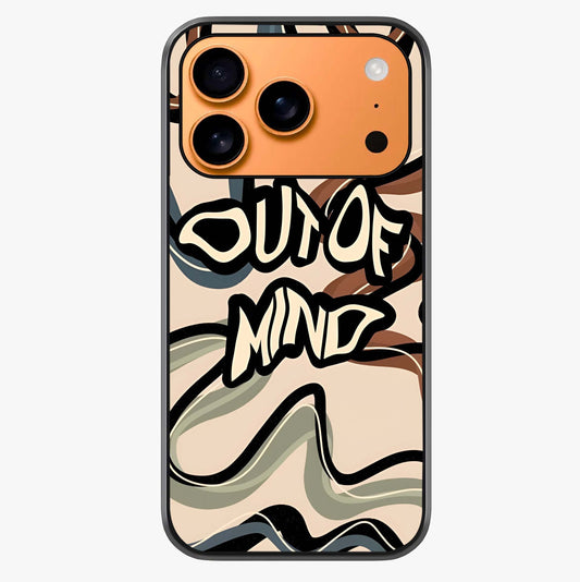 Out Of Mind Glass Case captured at a warm angle highlighting gloss, texture and premium glass finish.