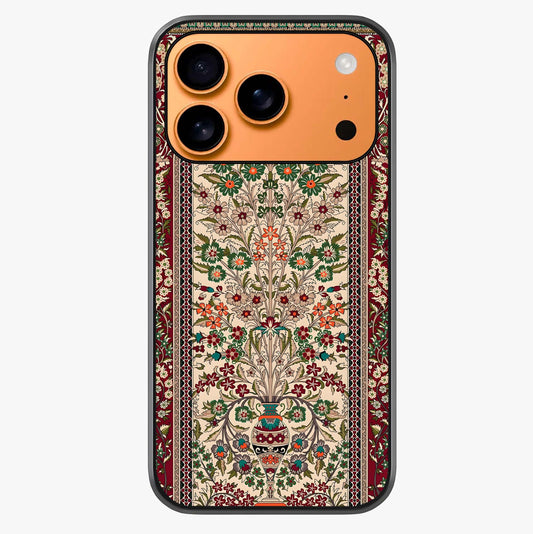 Persian Inspired Glass Case captured at a warm angle highlighting gloss, texture and premium glass finish.