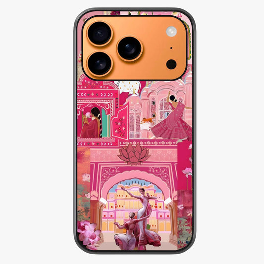 Pink Palace Muse Glass Case captured at a warm angle highlighting gloss, texture and premium glass finish.