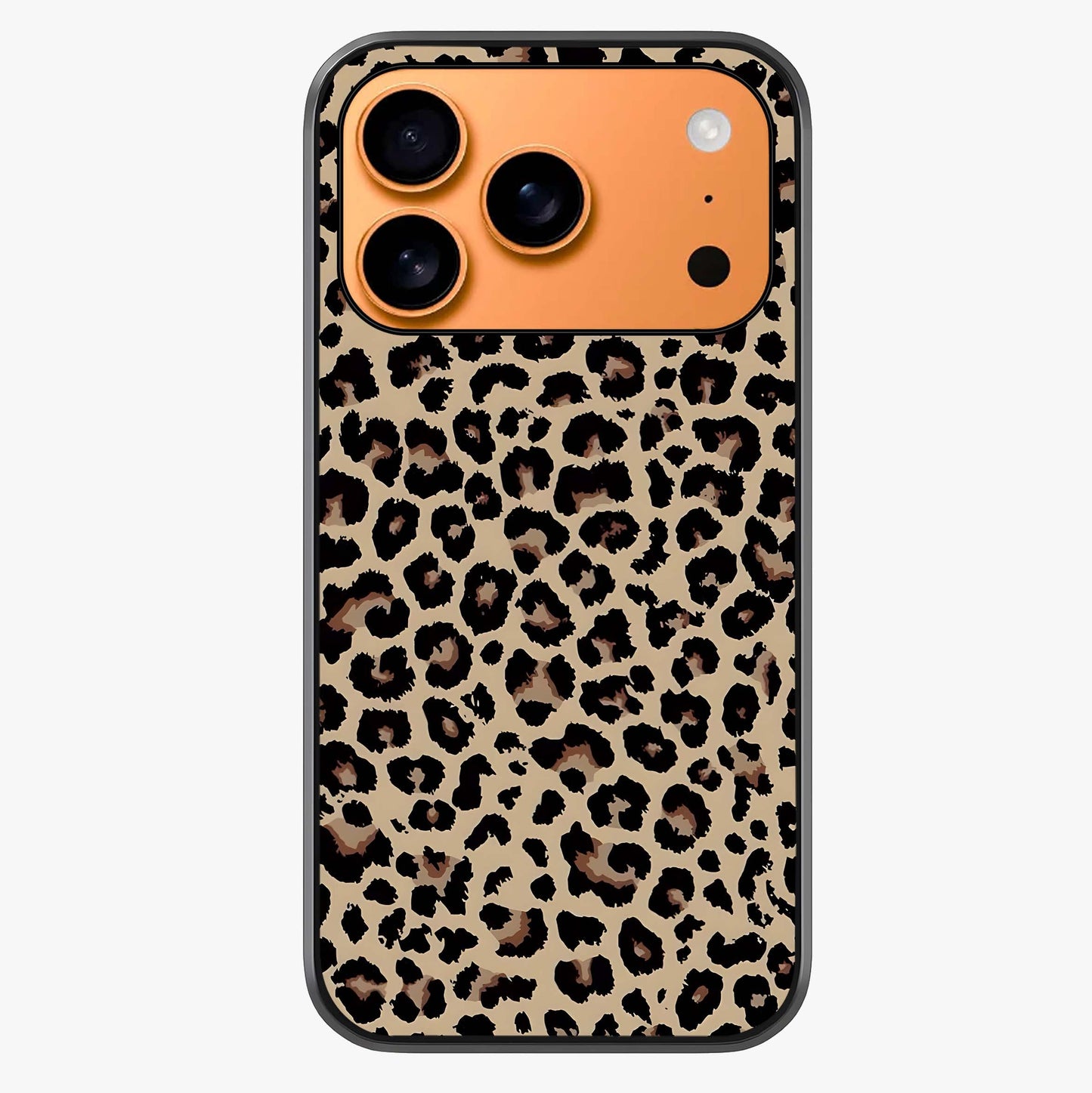 Savage Chic Pattern Glass Case captured at a warm angle highlighting gloss, texture and premium glass finish.