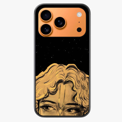 Shri Krishna Art Glass Case captured at a warm angle highlighting gloss, texture and premium glass finish.