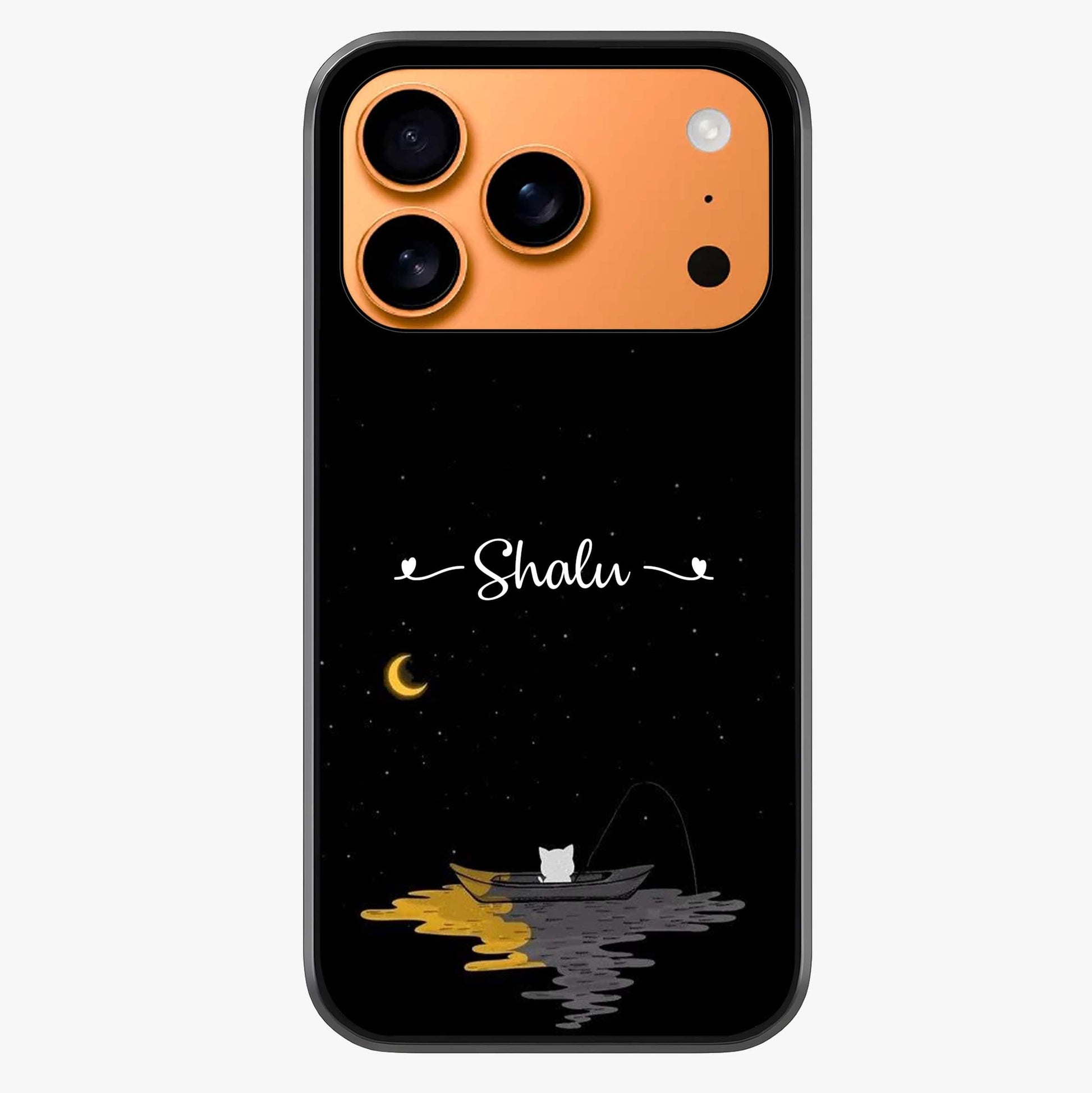 Silent Night Row Glass Case captured at a warm angle highlighting gloss, texture and premium glass finish.