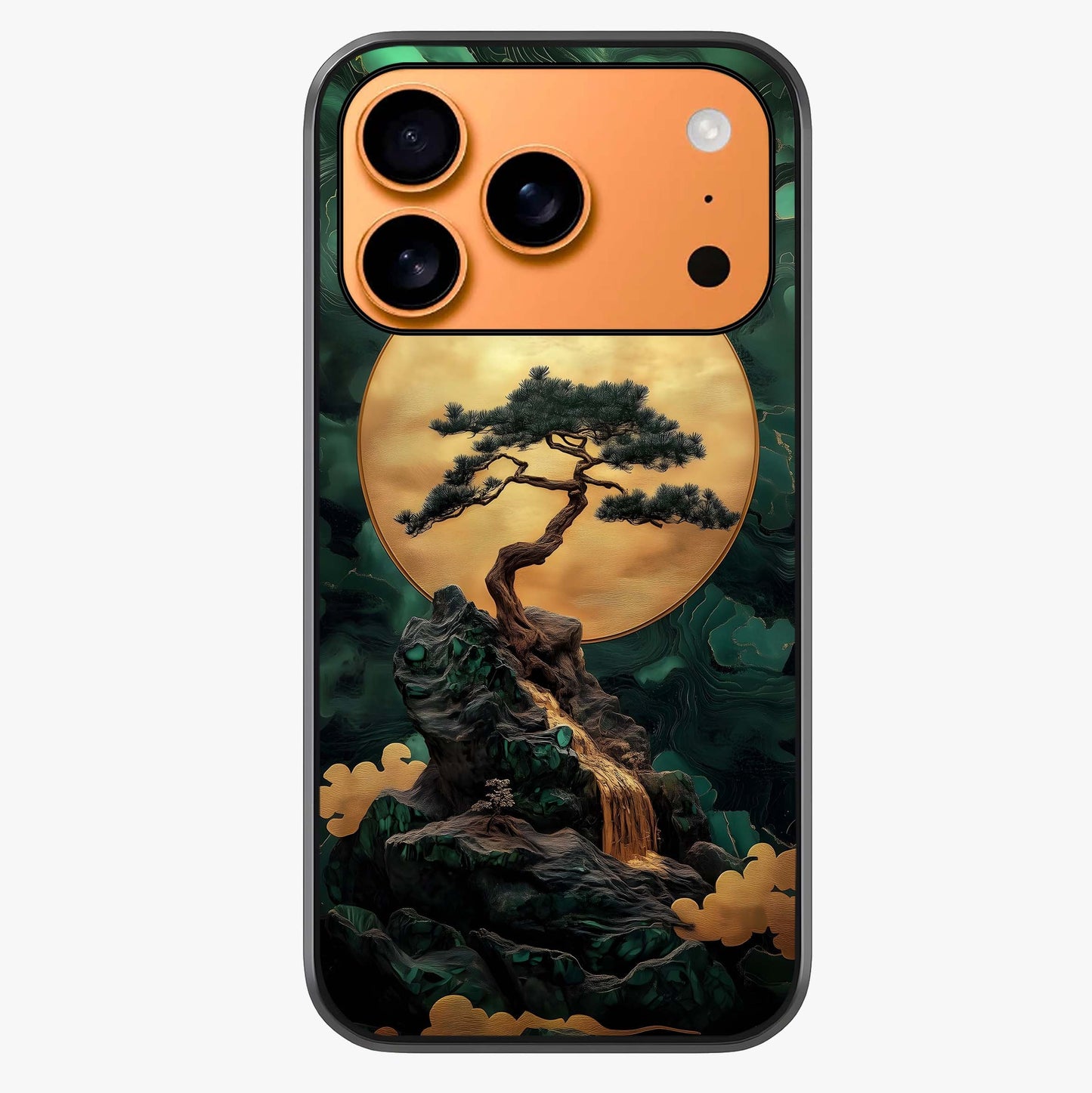 Zen Moon Rise Glass Case captured at a warm angle highlighting gloss, texture and premium glass finish.