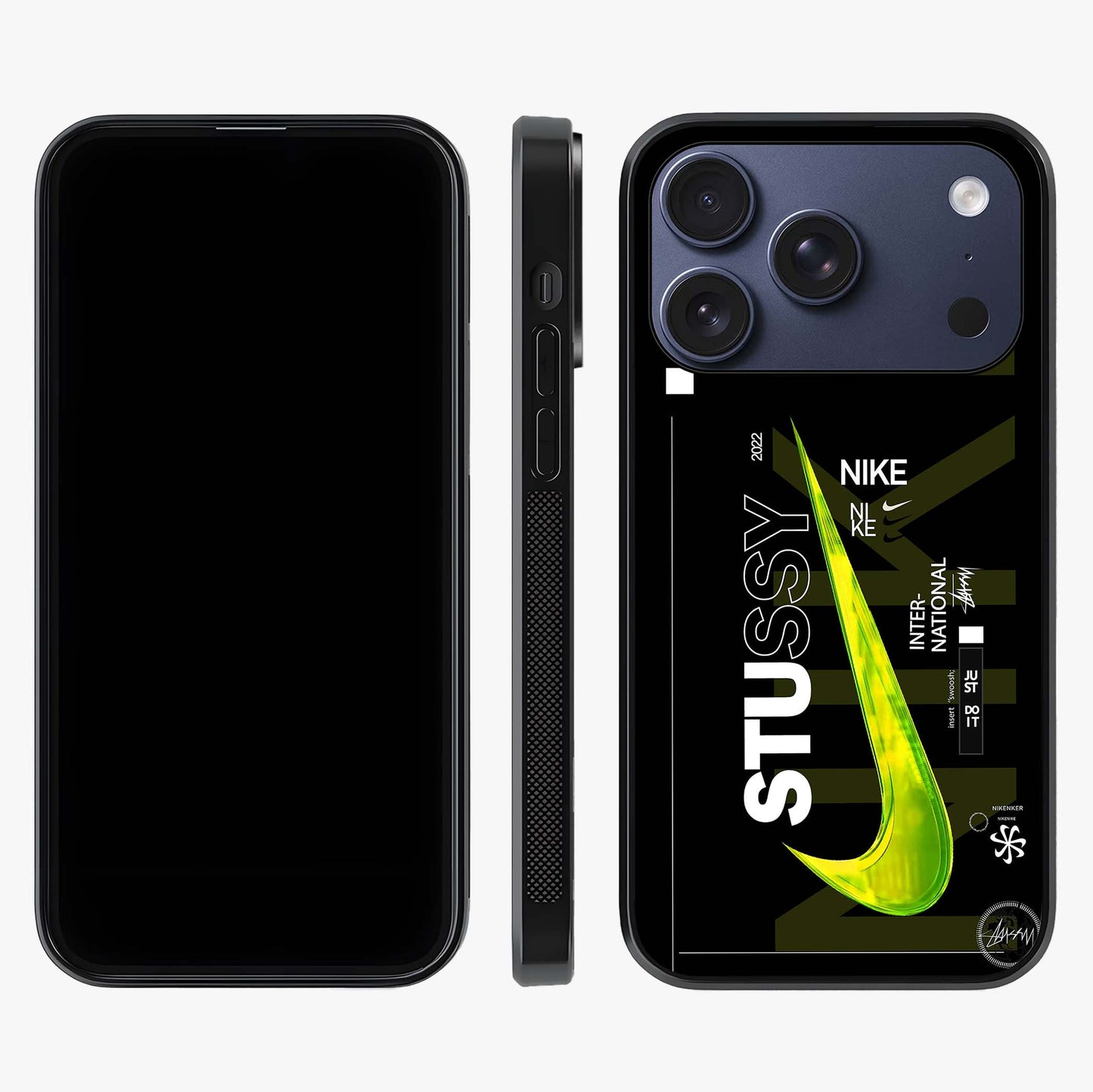 Neon Street Edition Glass Case displayed upright for full design visibility and premium finish.