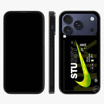 Neon Street Edition Glass Case displayed upright for full design visibility and premium finish.