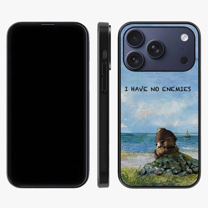 Peace Beyond War Glass Case displayed upright for full design visibility and premium finish.