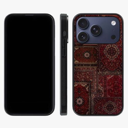 Persian Velvet Tale Glass Case displayed upright for full design visibility and premium finish.