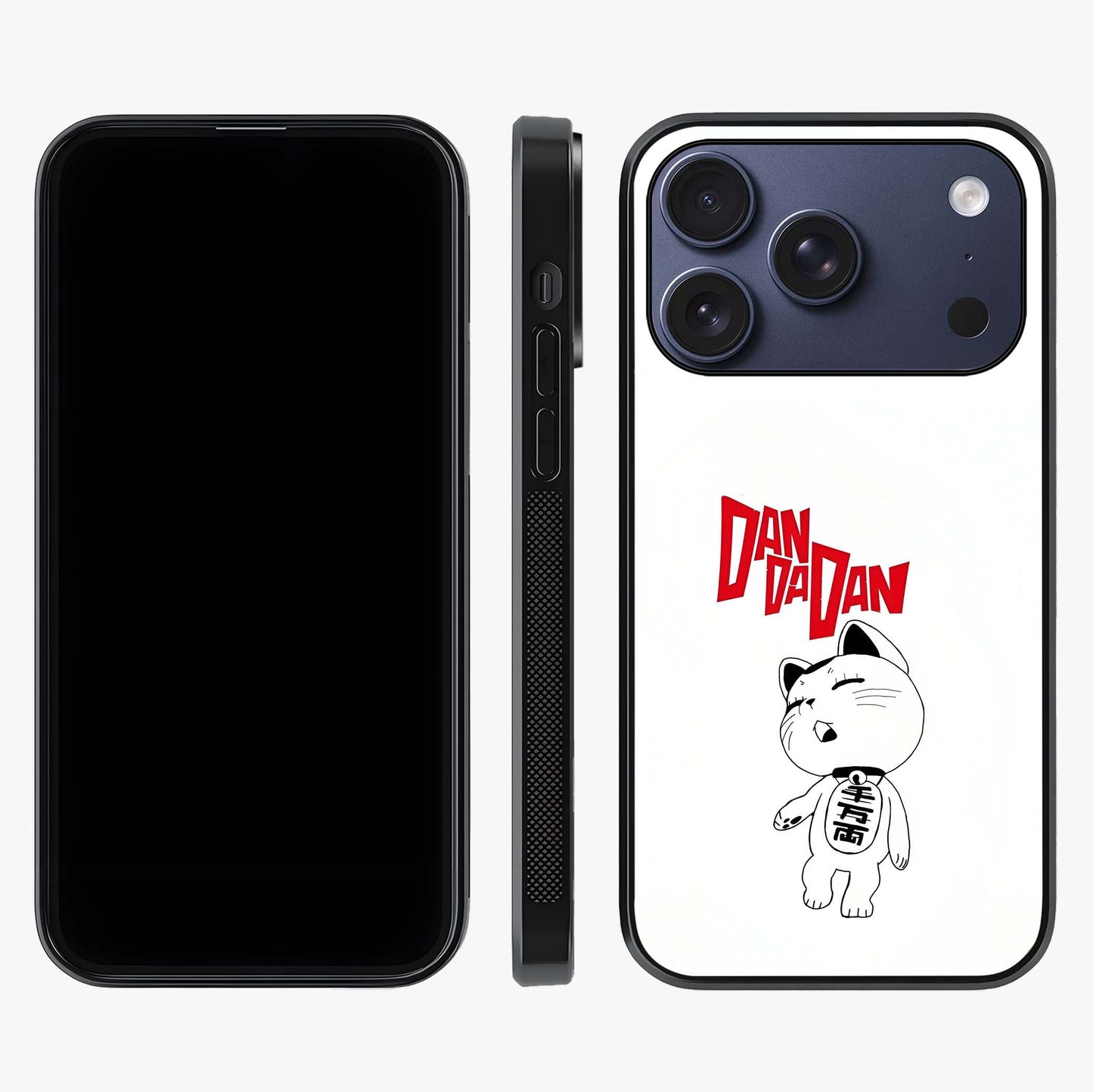 Playful Spirit Charm Glass Case displayed upright for full design visibility and premium finish.