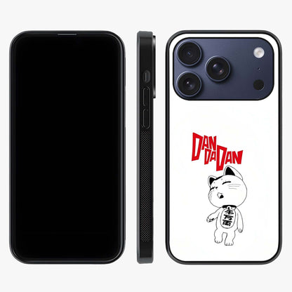 Playful Spirit Charm Glass Case displayed upright for full design visibility and premium finish.