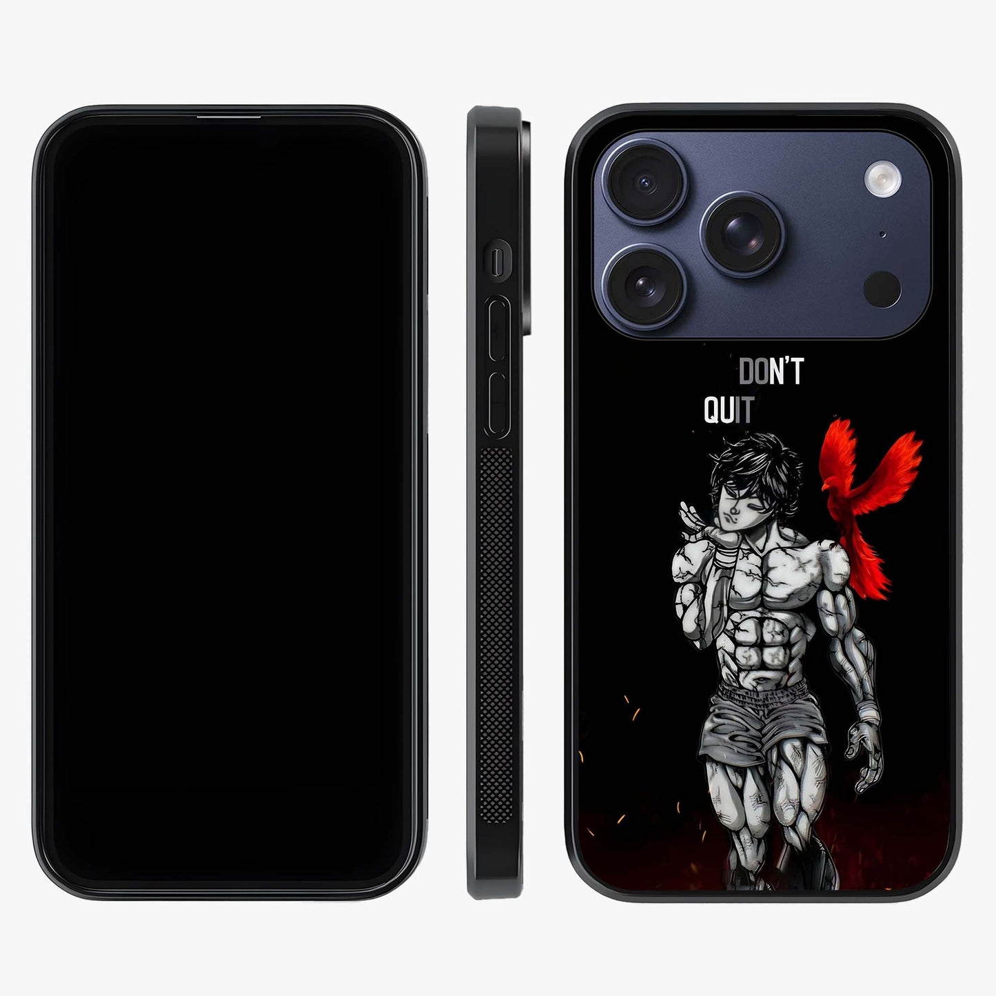 Rise Beyond Limits Glass Case displayed upright for full design visibility and premium finish.