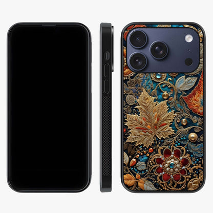 Royal Jewel Garden Glass Case displayed upright for full design visibility and premium finish.
