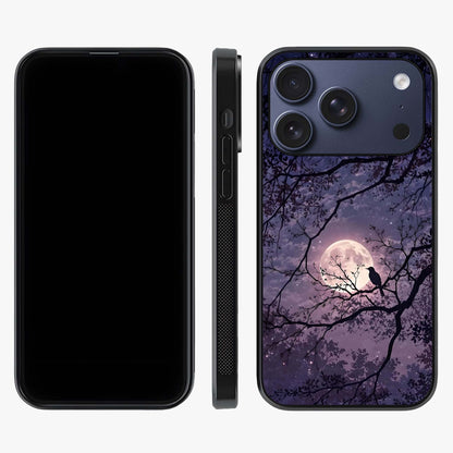 Whispering Moon Silence Glass Case displayed upright for full design visibility and premium finish.