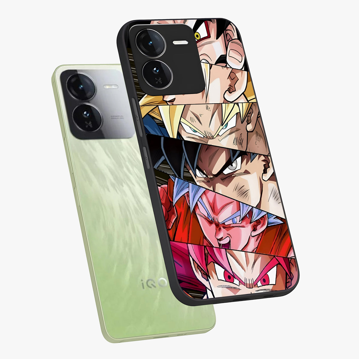 Anime Character Glass Case displayed in angled mockup highlighting colorful anime character illustration.