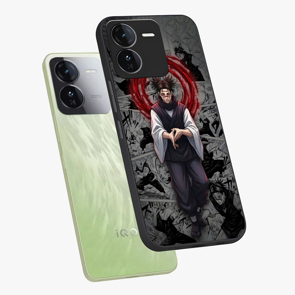 Cursed Ritual Ascension Glass Case displayed in angled mockup highlighting mystical ritual illustration with supernatural aesthetic.