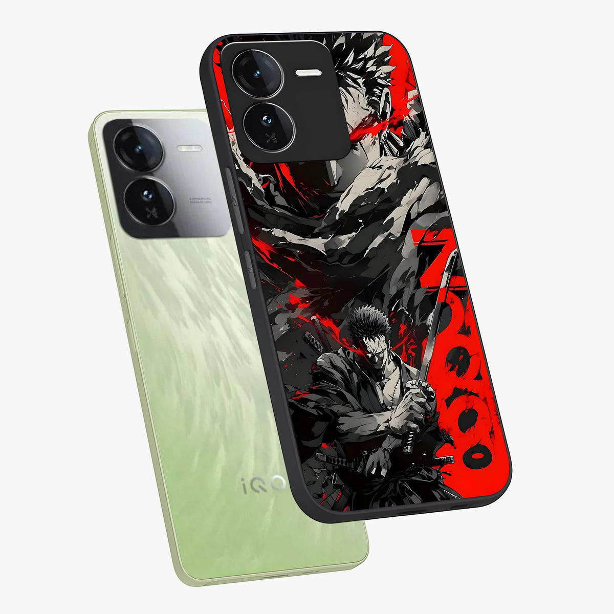 Demon Sword Resolve Glass Case displayed in angled mockup highlighting powerful demon sword illustration with dark fantasy aesthetic.