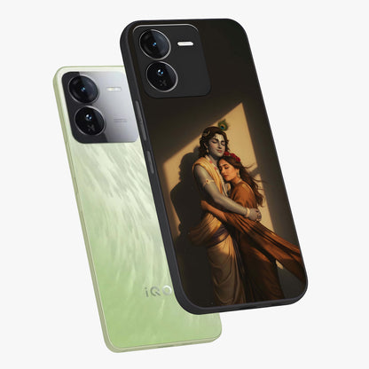 Divine Eternal Love Glass Case displayed in angled mockup highlighting elegant divine inspired design with peaceful aesthetic.