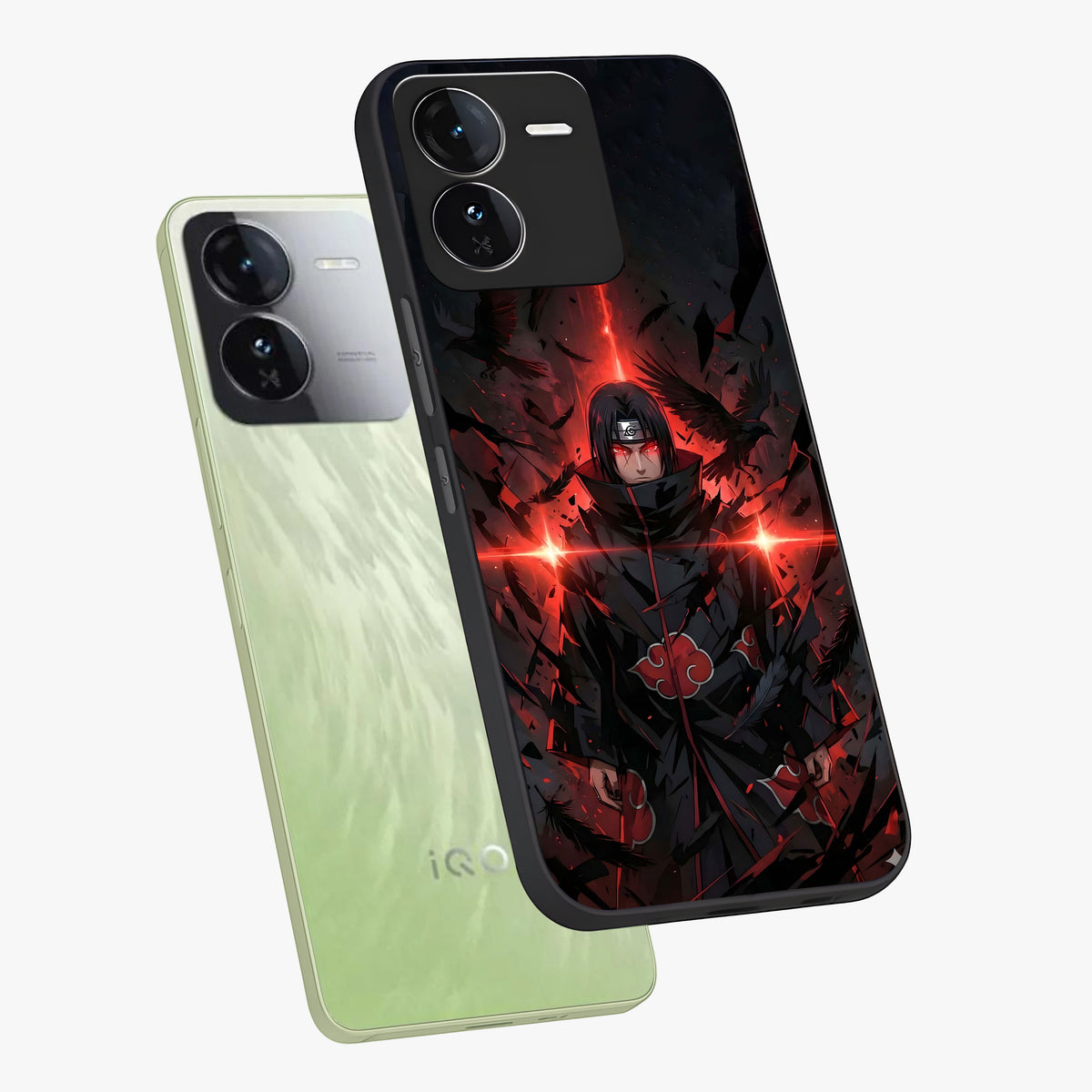 Focused Blade Discipline Glass Case displayed in angled mockup highlighting clean minimal text artwork with modern aesthetic style.