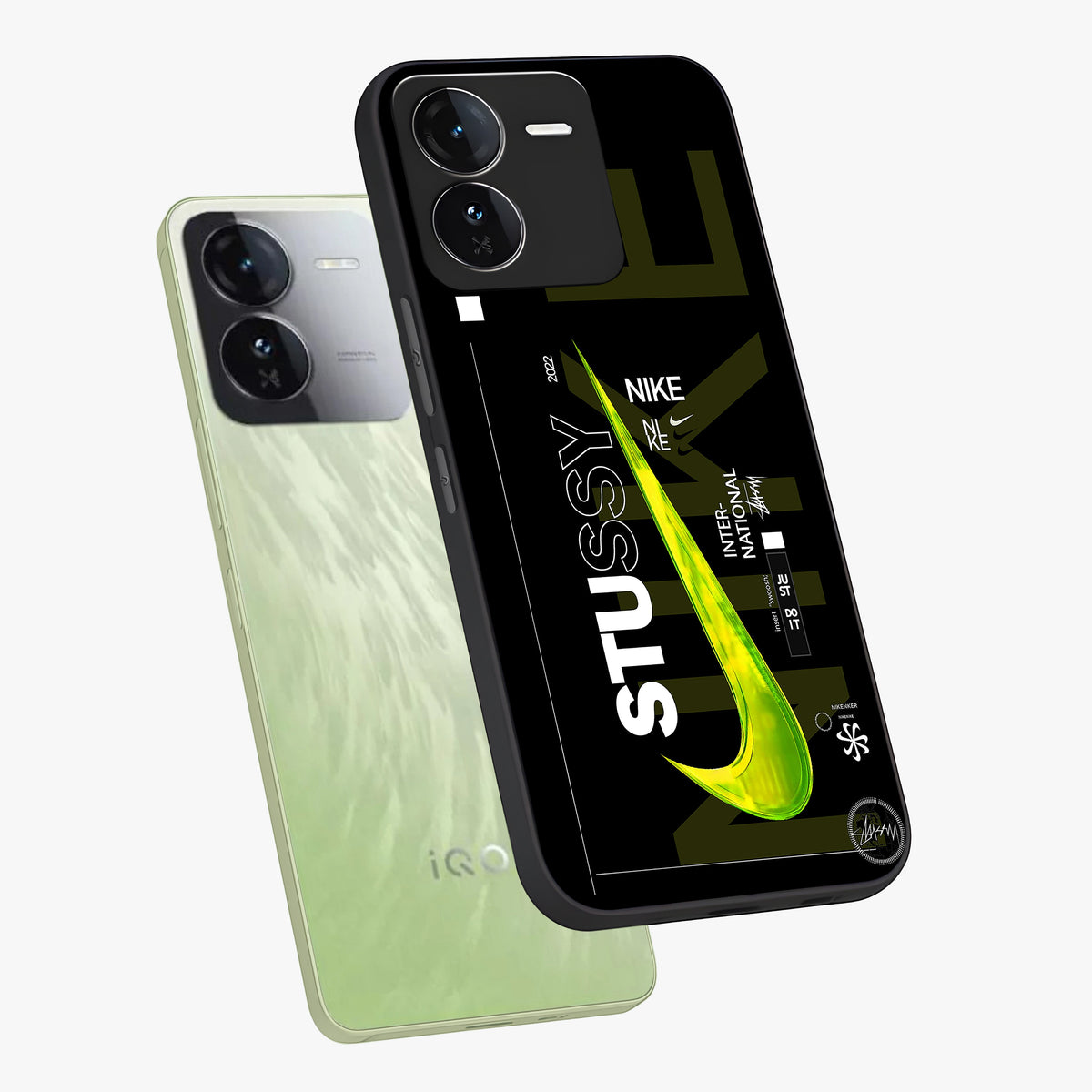 Neon Street Edition Glass Case displayed in angled mockup highlighting vibrant urban design with bold street aesthetic.