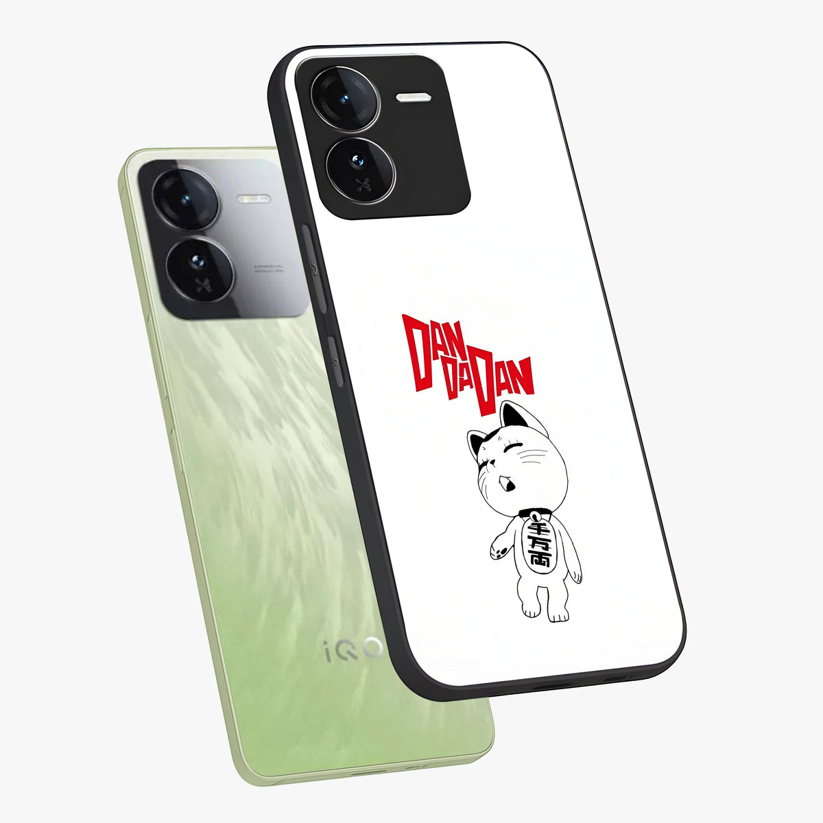 Playful Spirit Charm Glass Case displayed in angled mockup highlighting lively decorative design with playful aesthetic style.