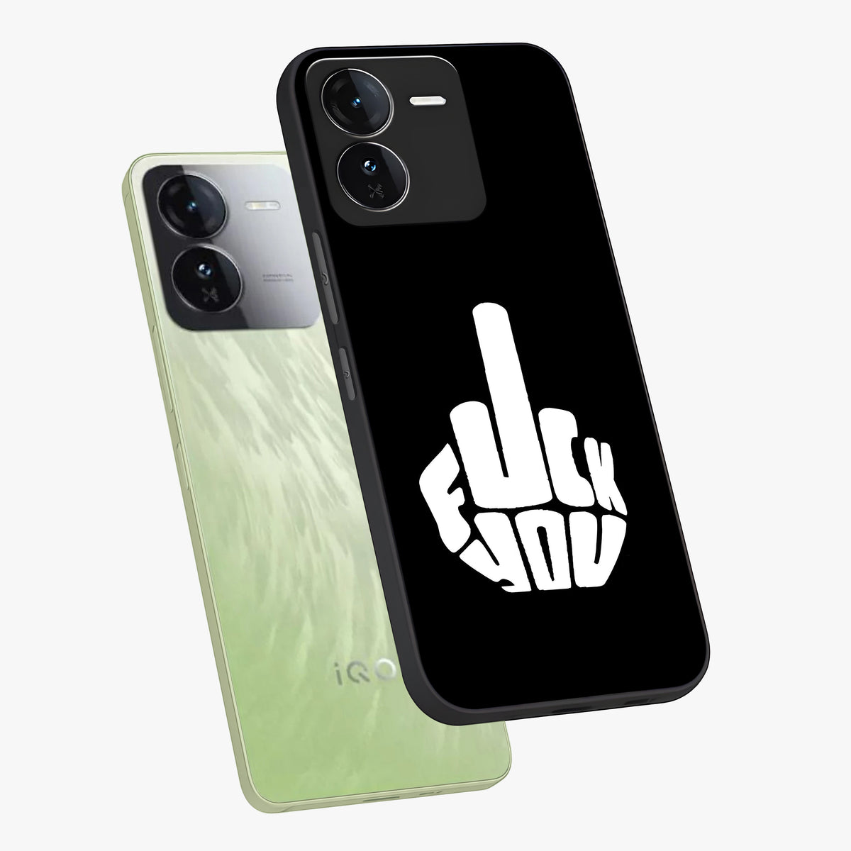 Rebel Mode On Glass Case displayed in angled mockup highlighting edgy text design with modern street aesthetic.