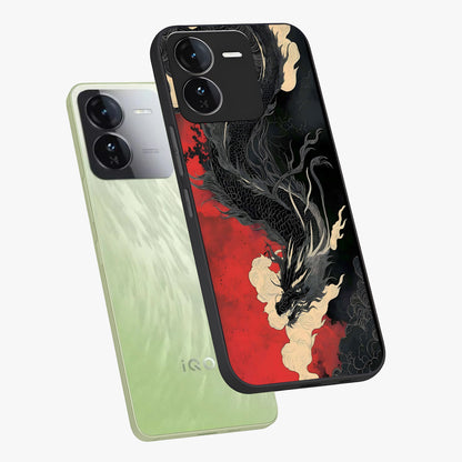 Shadow Dragon Fury Glass Case displayed in angled mockup highlighting powerful dragon illustration with dark fantasy aesthetic.