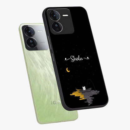 Silent Night Row Glass Case displayed in angled mockup highlighting peaceful evening design with dreamy night aesthetic.