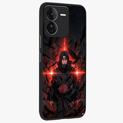 Focused Blade Discipline Glass Case upright view showcasing strong typography statement with sleek motivational theme.