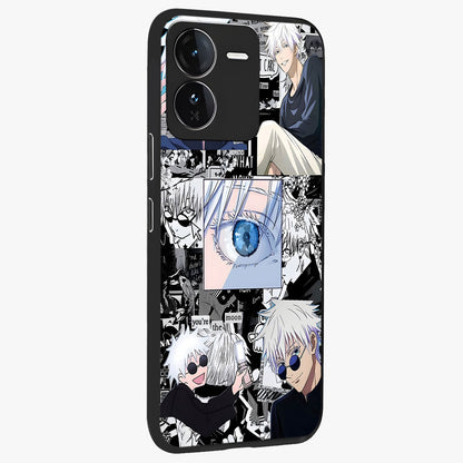 Infinity Sorcerer Chaos Glass Case upright view showcasing dramatic sorcerer artwork with chaotic mystical theme.