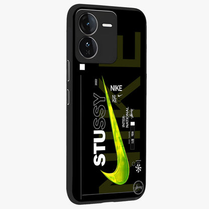 Neon Street Edition Glass Case upright view showcasing colorful neon artwork with modern street culture theme.