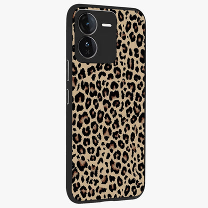 Savage Chic Pattern Glass Case upright view showcasing trendy decorative artwork with edgy fashion theme.