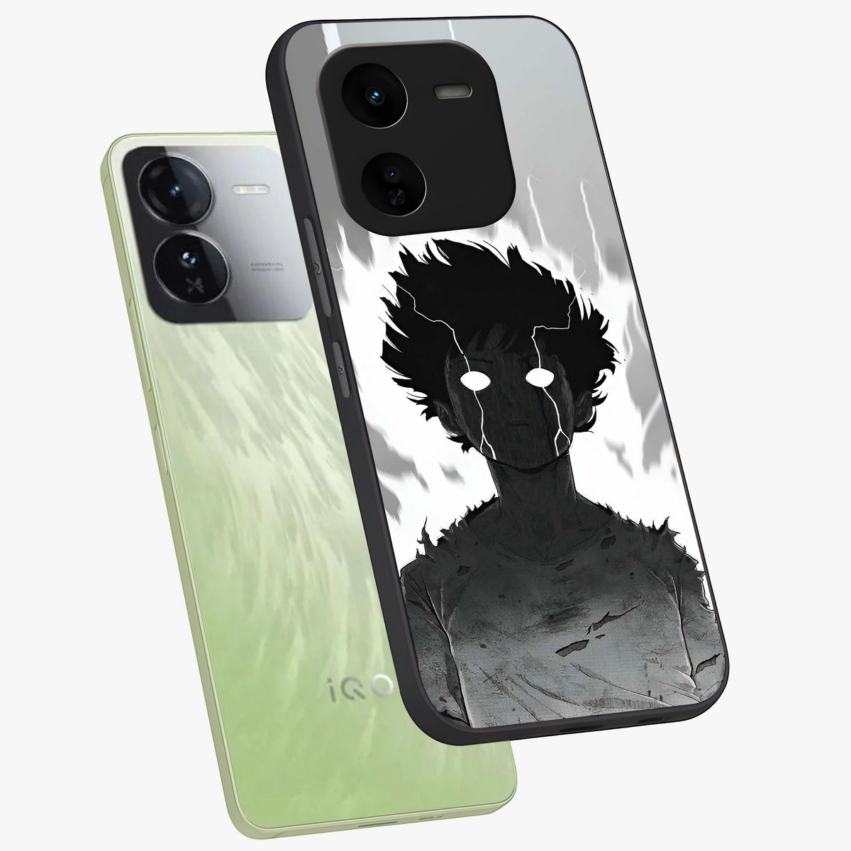 Awakened Inner Rage Glass Case displayed in angled mockup highlighting powerful graphic design and bold artistic theme.