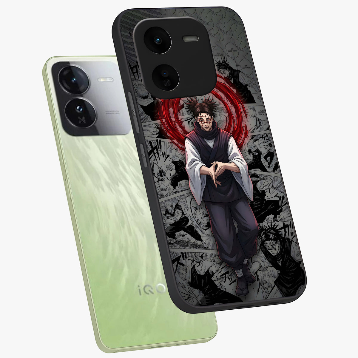 Cursed Ritual Ascension Glass Case displayed in angled mockup highlighting mystical ritual illustration with supernatural aesthetic.