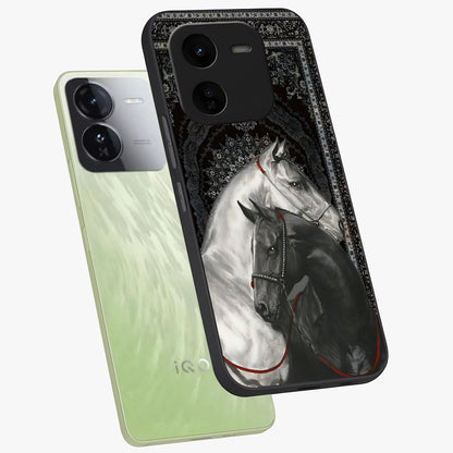 Majestic Ride Legacy Glass Case displayed in angled mockup highlighting sleek vehicle design with bold racing aesthetic.