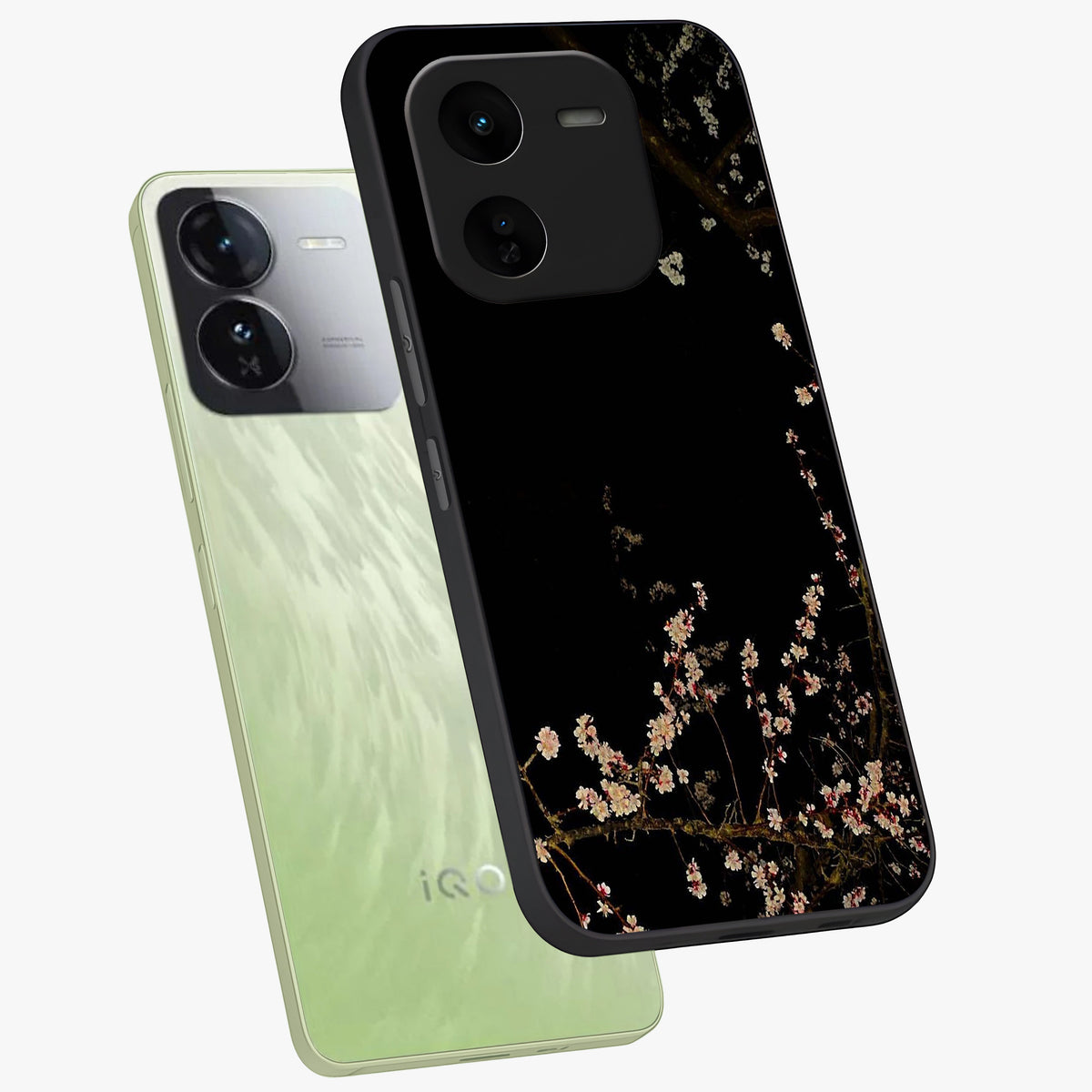 Petal Moon Light With Custom Name Glass Case displayed in angled mockup highlighting delicate petal design with custom name feature.