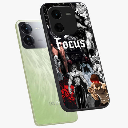 Relentless Power Focus Glass Case displayed in angled mockup highlighting bold statement design with modern aesthetic style.